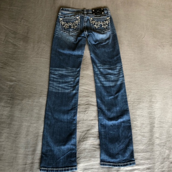 Miss Me Other - Miss Me Girls Skinny Size 14 EUC Distressed Jeans
